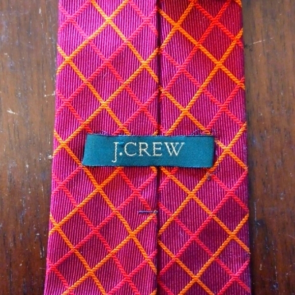 J. Crew Other - J.CREW Burgundy & Gold Necktie